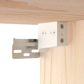 vidaXL Ντουλάπι Τοίχου 60 x 30 x 35 εκ από Μασίφ Ξύλο Πεύκου