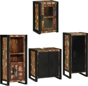 vidaXL Σετ Επίπλων Μπάνιου 4 τμχ. Πολύχρωμο 55 x 35 x 60 εκ.