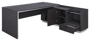 ΓΡΑΦΕΙΟ ΕΠΑΓΓΕΛΜΑΤΙΚΟ ΔΕΞΙΑ ΓΩΝΙΑ ROSEWOOD HM2086R 180X170X76Υ εκ.