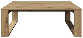 vidaXL Τραπεζάκι Σαλονιού Artisan Δρυς 100x100x35 εκ. Επεξ. Ξύλο