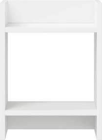 vidaXL Βάση φυτών 2 τεμ. Λευκό 30 x 30 x 40 cm Επεξεργασμένο Ξύλο