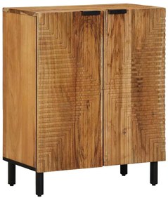 vidaXL Πλαϊνό Γραφείο 3 pcs Καφέ 60 x 33 x 75 cm Μασίφ ξύλο ακακίας