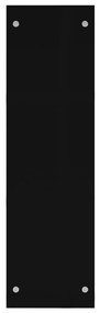 Ράφι Καυσόξυλων Μαύρο 80 x 35 x 120 εκ. Γυάλινο - Μαύρο