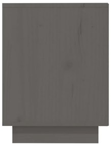 vidaXL Παπουτσοθήκη Γκρι 110 x 34 x 45 εκ. από Μασίφ Ξύλο Πεύκου