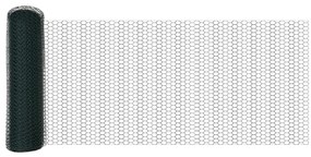 vidaXL Φράχτης Hexagon Πράσινος 0.5x100 m Χάλυβας