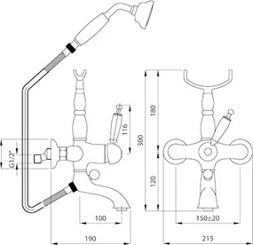 Bugnatese Oxford Bronze 6300 - Μπαταρία λουτρού