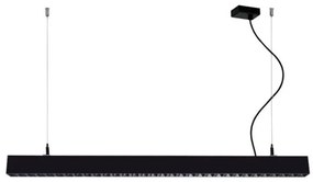 Γραμμικό Φωτιστικό Οροφής Direct-Indirect LED 36W IP20 Topline Viokef-3911-0025-2-B-N-Μαύρο 3911-0025-2-B-N
