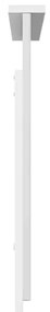 vidaXL Κεφαλάρι με κεφαλάρι Λευκό 100 cm Επεξεργασμένο ξύλο