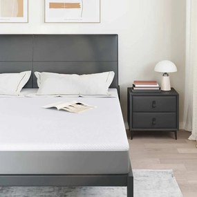 vidaXL Στρώμα μνήμης 200 x 200 cm Thick Μαλακό Ύφασμα-100% πολυέστερ