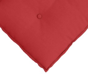 vidaXL Μαξιλάρι Πλάτης Κόκκινο 60 x 19 x 50 εκ ύφασμα