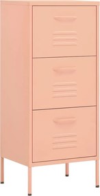 vidaXL Ντουλάπι Αποθήκευσης Ροζ 42,5 x 35 x 101,5 εκ. από Ατσάλι