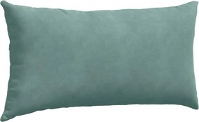 vidaXL Μαξιλάρι Καναπέ 2 pcs Θαλασσί 80 x 40 cm Υφασμάτινο Κορντουρά