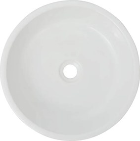 vidaXL Νιπτήρας Στρογγυλός Λευκός 42 x 12 εκ. Κεραμικός