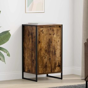 vidaXL Πλαϊνό γραφείο Καπνιστό Δρύς 43 x 36 x 75,5 εκ.