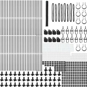 vidaXL Στύλος Περιφράξεων Γκρι 100 x 1,4 μ (25 mm δίχτυ)
