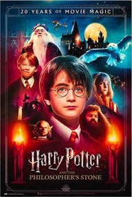 Αφίσα Harry Potter - Philosopher's stone - 20th anniversary, (61 x 91.5 cm)