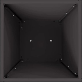 vidaXL Γλάστρα Πυλώνας Μαύρο 35 x 35 x 73 εκ.