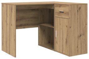 vidaXL Γωνιακό Γραφείο Δρυς 102x88x75 εκ Επεξεργασμένο Ξύλο