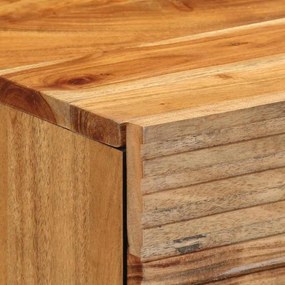vidaXL Κομοδίνο με συρτάρι Καφέ 50 x 33 x 60 εκ Μασίφ ξύλο ακακίας