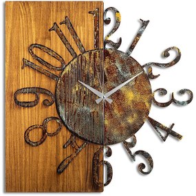 Ρολόι Τοίχου 891TNL3291 58x3x58cm Multi Wallity Metal,Wood