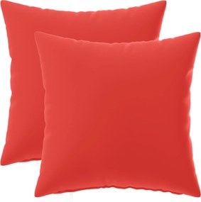vidaXL Κάλυμμα Μαξιλαριού 2 pcs HEERLEN Κόκκινο 30 x 30 cm Πολυεστέρας