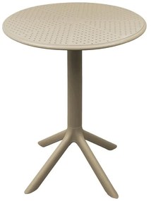 Τραπέζι Merkon pp σε cappucino απόχρωση Φ60x75εκ 60x60x75 εκ.