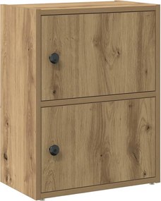 vidaXL Βιβλιοθήκη Αρτισιανή Δρυς 40x24x52 εκ. Επεξ. Ξύλο