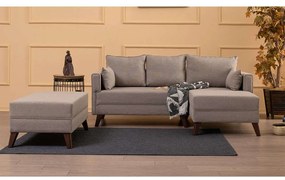 Καναπές - Κρεβάτι Γωνιακός (Δεξιά Γωνία) Bella 825BLC1511 205x140x85cm Cream