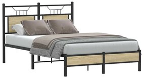 vidaXL Πλαίσιο Κρεβατιού Χωρ. Στρώμα Sonoma Δρυς 120x200εκ. Επ. Ξύλο