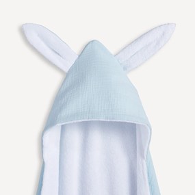 Βαμβακερή βρεφική κάπα μπάνιου KUMLA αυτάκια λαγού