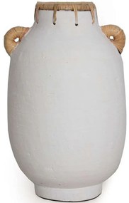 Διακοσμητικό Βάζο Usiris 0750015 21x35cm White Soulworks Clay