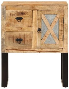 Ντουλάπι με Συρτάρια 60 x 30 x 76 εκ. από Μασίφ Ξύλο Μάνγκο - Καφέ