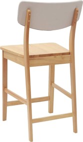 vidaXL Καρέκλες φαγητού 2 pcs Φυσικό 48 x 49 x 95 εκ.