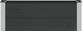vidaXL Υπερυψωμένη Ζαρντινιέρα Μαύρο 100 x 30 x 36 cm