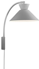 Απλίκα Φωτιστικό Τοίχου E27 40W IP20 Dial Nordlux-2213371010-Γκρι 2213371010