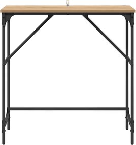 vidaXL Τραπέζι κονσόλας Artisan Oak 75 x 32 x 75 εκ.