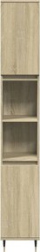 vidaXL Ντουλάπι Μπάνιου Sonoma Δρυς 30x30x190 εκ. Επεξεργασμένο Ξύλο