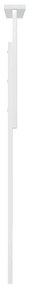 vidaXL Κεφαλάρι με κεφαλάρι Λαμπερό Λευκό 75 cm Επεξεργασμένο ξύλο