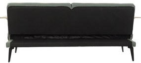 Καναπές-Κρεβάτι DKD Home Decor 203 x 87 x 81 cm Μαύρο Μέταλλο Καφέ Πράσινο