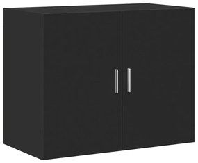 vidaXL Ντουλάπι Μαύρο 80x42,5x249 εκ. από Επεξεργασμένο Ξύλο