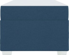 vidaXL Σκελετός Κρεβατιού με στρώμα Μπλε 100 x 200 cm ύφασμα