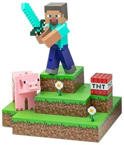 Paladone Φωτιστικό Παιδικό Φορητό Υ30cm Minecraft Diorama Steve PP9463MCF
