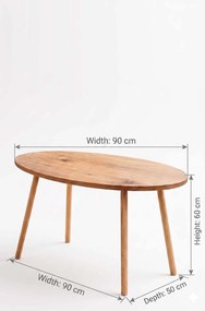 Τραπεζάκι Σαλονιού Πεύκο LOGRAS 90x50x60