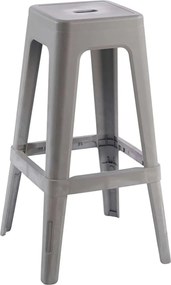 RELIX PP Σκαμπό BAR Στοιβαζόμενο, PP Απόχρωση Sand Beige   1τμχ