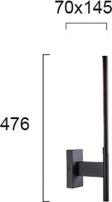 Απλίκα Τοίχου LED Viokef Nido 4229100