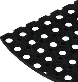 vidaXL Πατάκι Εισόδου Ημικυκλικό 45 x 75 εκ. Καουτσούκ