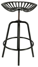 Esschert Design Καρέκλα Μπαρ με Όψη Τρακτέρ Μαύρη - Μαύρο