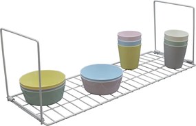 Κρεμαστό Ράφι Οργάνωσης 60x20x20cm Άσπρο ή Μαύρο - Άσπρο