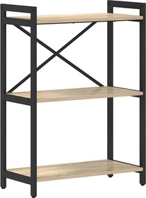 vidaXL Ράφι Βιβλίων Δρύς Sonoma 60 x 30 x 85 cm Επεξεργασμένο ξύλο