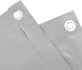 vidaXL Περίφραξη Μπαλκονιού Προστατευτική Γκρι 700x120 εκ. από PVC